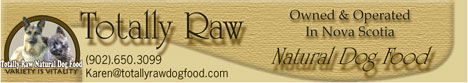 Totally RAW natural dog food